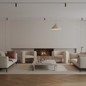 Living room, soft minimalism