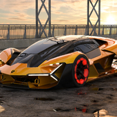 3d modeling Lamborghini terzo millennio