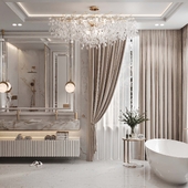 Neoclassical Bathroom in Private House