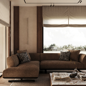 kitchen and living room