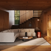 Living room & kitchen