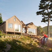 Villa Ulvås Architectural Visualization (сделано по референсу)