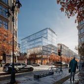 Glassy office