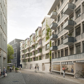 Wassergasse, St. Gallen Wohn- und Gewerbehaus  - 1. prize!