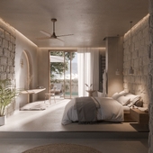 Bedroom on the Mediterranean Sea