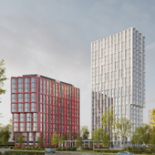 Tower render in the clouds