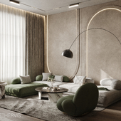 Vest​​​​​​​igial living room (Сделано по референсу)