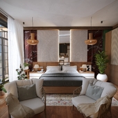 Rustic Bedroom Interior Rustic спальня интерьер