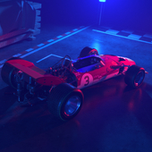 Lotus 49B in Red and Blue light