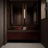 Modern master bathroom