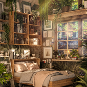 Комната  на даче