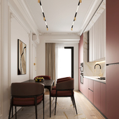 Neoclassical Kitchen Interior