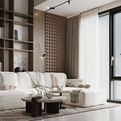 Дизайн кухни и гостевой комнаты, где можно провести целый день