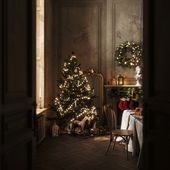 Рождество при свечах.