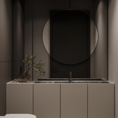 Визуализация гостевого санузла