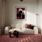 Soft pink interior