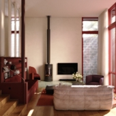 Визуализация интерьера по референсу судии Pac Flow проект Lava Flow