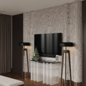 Спальная комната в частном доме