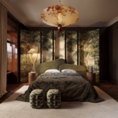 Eclectic Bedroom Visualization