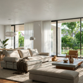 Гостиная в частном доме