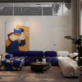 Design of a two-level apartment