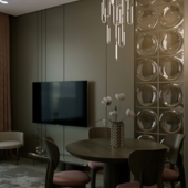 Visualization of the small living room, Визуализация небольшой гостиной