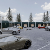 Project of trade pavilions