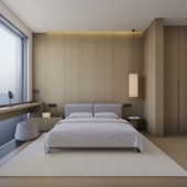 Современная минималистичная спальня