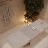 Spa massage room