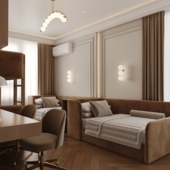 Caramel Kids Bedroom for 4