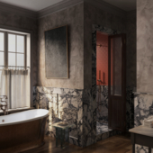 The primary bathroom