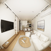 Modern Minimalist Apartment Interior