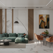 Living room  Interior Design & Visualization