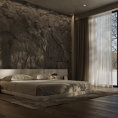 Modern & Minimalistic Bedroom  | Interior Design& Visualization​​​​​​​.