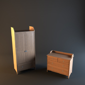 IKEA ЛЕСКВИК (платяной шкаф и комод)