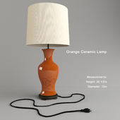 Orange Ceramic Lamp