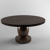 Egged shaped table