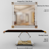Brueton console and mirror