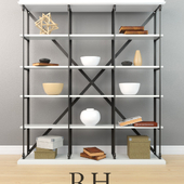 RH Parisian cornice wide bookcase