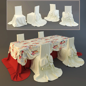 Tablecloth and chair covers