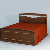 Luigi bed with forged part and gnutymi backs