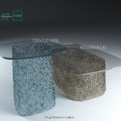 Fiam coffe tables "macrame"