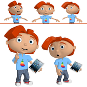 Boy with gadget