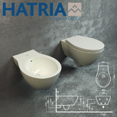 HATRIA nido wall hung wc (YXMD)_bidet (YXNI) without holes