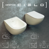 Ceramica Cielo Wall hung wc_cod. FLVS_Wall hung one hole bidet_cod. FLBS