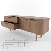 Blu dot \ Shale 2 Drawer