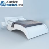 Wave design bed