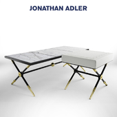 Табурет Rider Bench и коктейльный стол Rider Cocktail Table Jonatan Adler