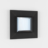 Leather frame mirror