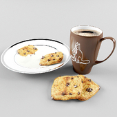 Сookie, milke, cup